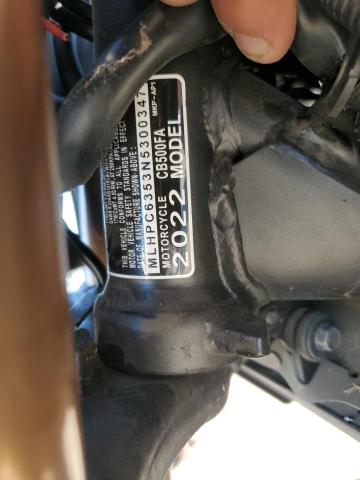 2022 HONDA CB500 FA MLHPC6353N5300347