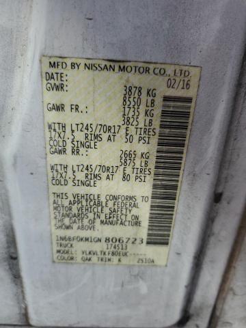 2016 NISSAN NV 1500 S - 1N6BF0KM1GN806723