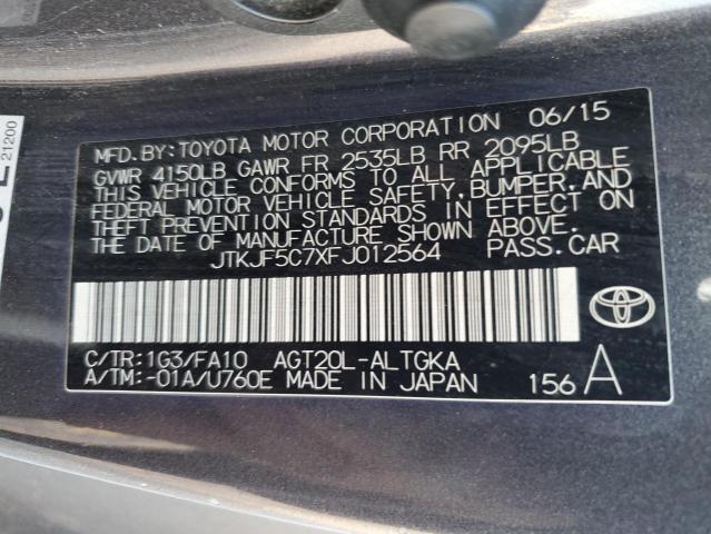 2015 TOYOTA SCION TC - JTKJF5C7XFJ012564