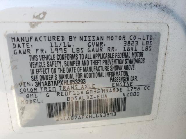 2017 NISSAN SENTRA S - 3N1AB7APXHL653293