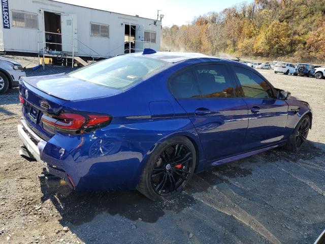 BMW M5 2022 blue  gas WBS83CH08NCK34255 photo #4