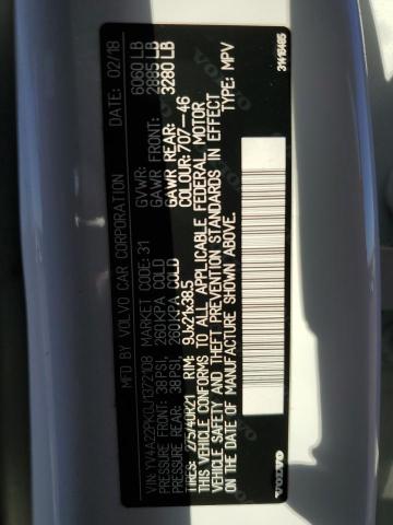 2018 VOLVO XC90 T6 YV4A22PK0J1372108