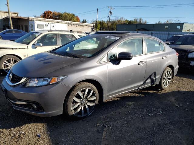 HONDA CIVIC EXL 2014 gray  gas 2HGFB2F9XEH524041 photo #1