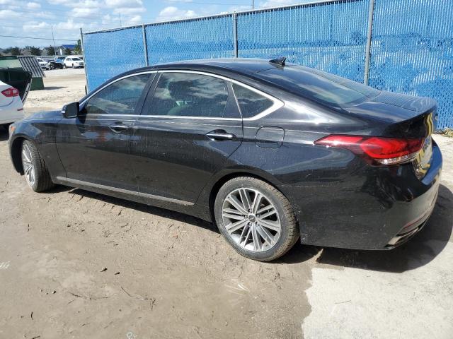 GENESIS G80 BASE 2018 black  gas KMHGN4JE6JU233985 photo #3