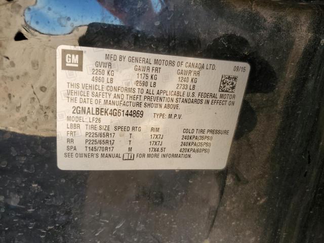 2016 CHEVROLET EQUINOX LS - 2GNALBEK4G6144869