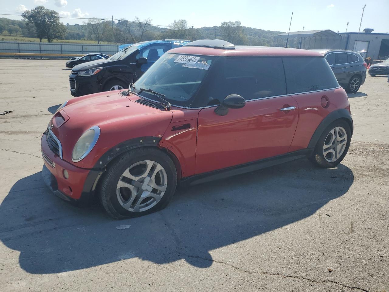 MINI COOPER S 2004 red  gas WMWRE334X4TD90165 photo #1