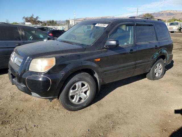 HONDA PILOT VP 2008 black  gas 5FNYF18218B044096 photo #1