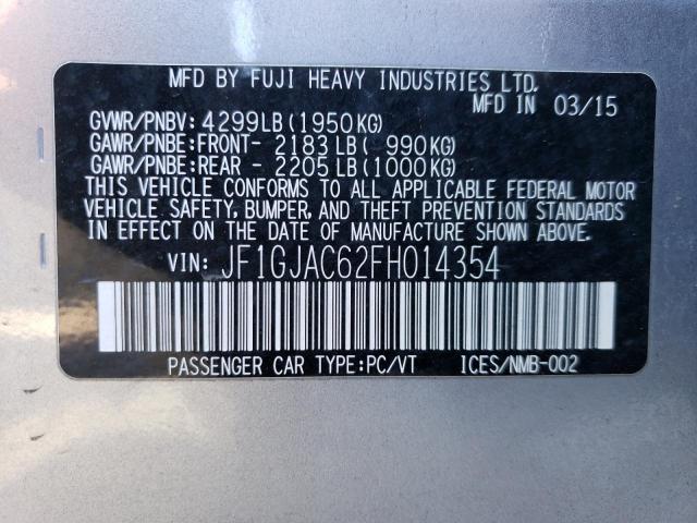 2015 SUBARU IMPREZA PR - JF1GJAC62FH014354