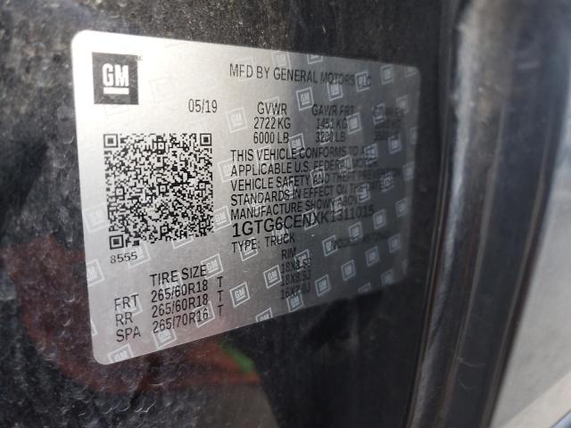 2019 GMC CANYON SLE - 1GTG6CENXK1311015