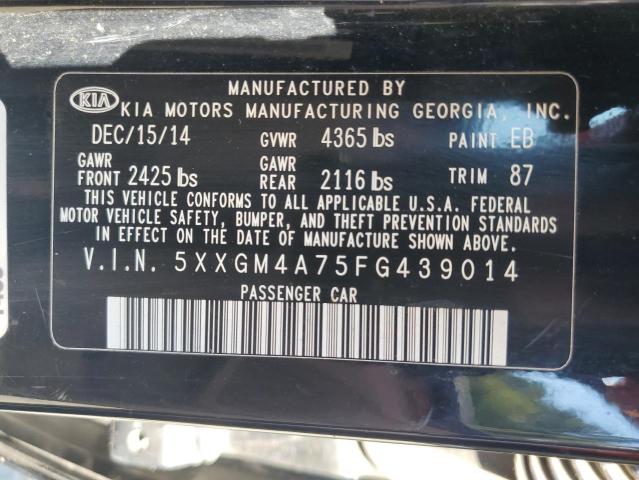 VIN 5XXGM4A75FG439014 2015 KIA Optima, LX no.13