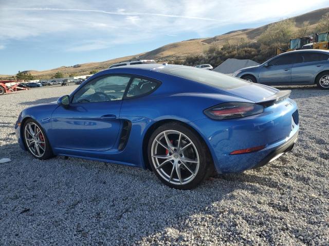 PORSCHE CAYMAN S 2018 blue  gas WP0AB2A81JK278538 photo #3