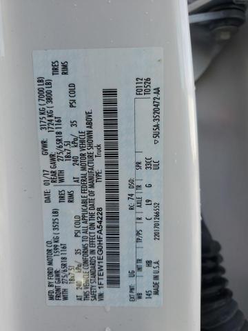 2017 FORD F150 SUPER - 1FTEW1EG0HFA54228