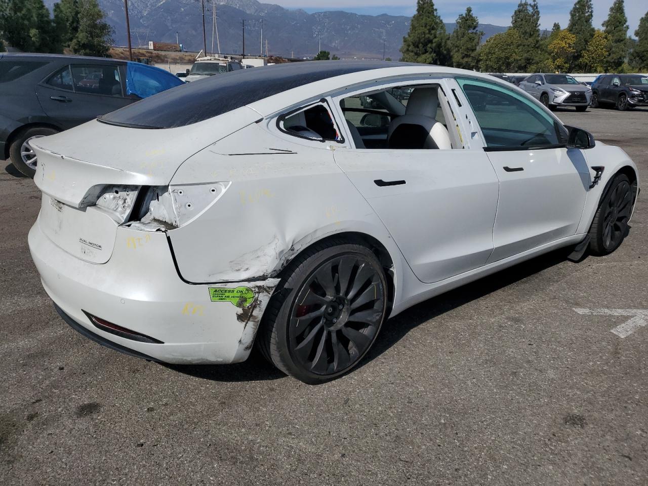 Lot #3029418699 2022 TESLA MODEL 3