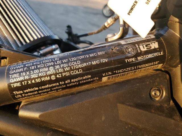2021 HARLEY-DAVIDSON RA1250 S 1HD1ZES17MB309518