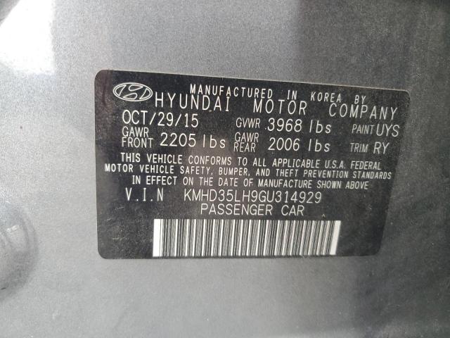 2016 HYUNDAI ELANTRA GT - KMHD35LH9GU314929