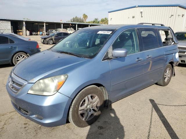 HONDA ODYSSEY EX 2007 blue  gas 5FNRL387X7B076368 photo #1