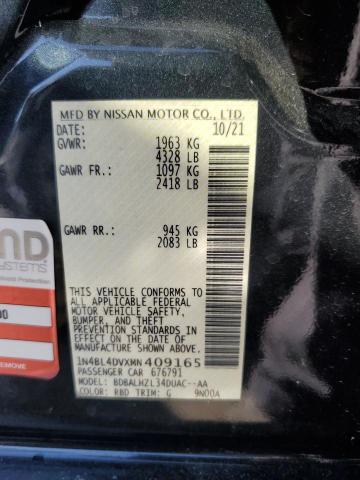 2021 NISSAN ALTIMA SV - 1N4BL4DVXMN409165