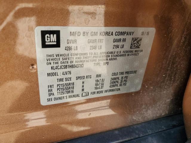 2017 BUICK ENCORE ESS - KL4CJCSB1HB043783