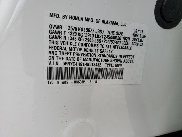 2017 ACURA MDX ADVANC 5FRYD4H91HB013482