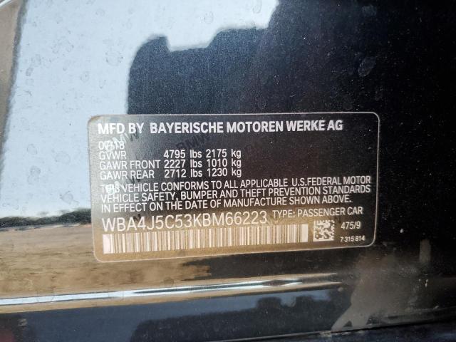 2019 BMW 440I GRAN - WBA4J5C53KBM66223