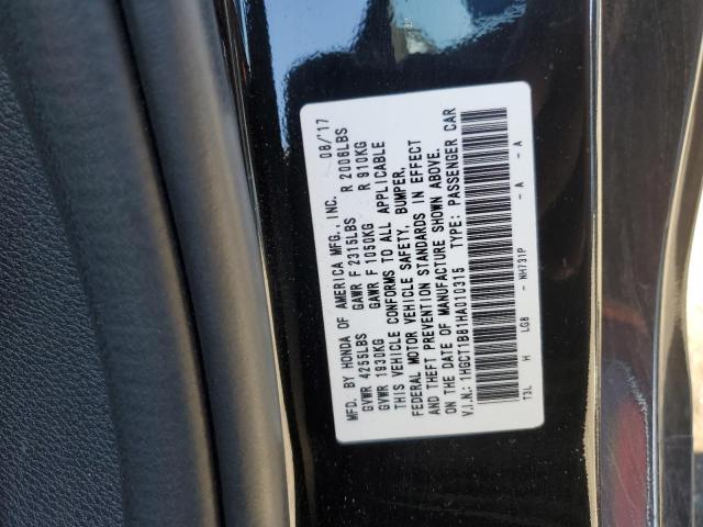 2017 HONDA ACCORD EXL - 1HGCT1B81HA010315