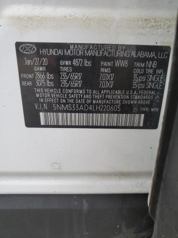 2020 HYUNDAI SANTA FE S - 5NMS33AD4LH220605