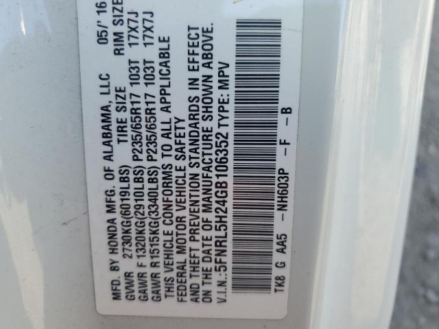 2016 HONDA ODYSSEY LX 5FNRL5H24GB106352