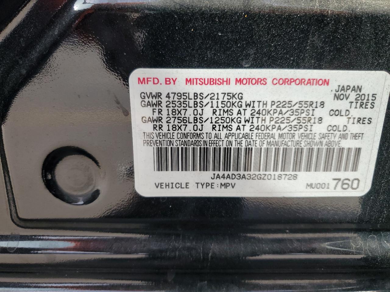 MITSUBISHI OUTLANDER SE