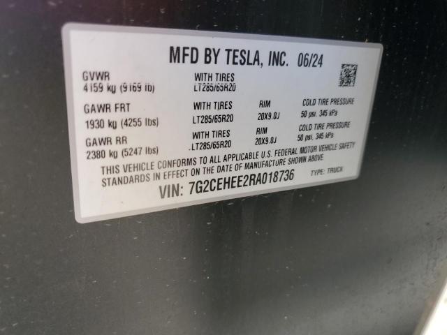 2024 TESLA CYBERTRUCK 7G2CEHEE2RA018736