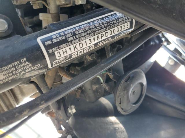 2023 HONDA XR150L E 3H1KD1318PD003335