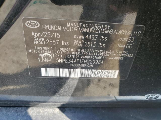 VIN 5NPE34AF1FH229984 2015 Hyundai Sonata, Sport no.12