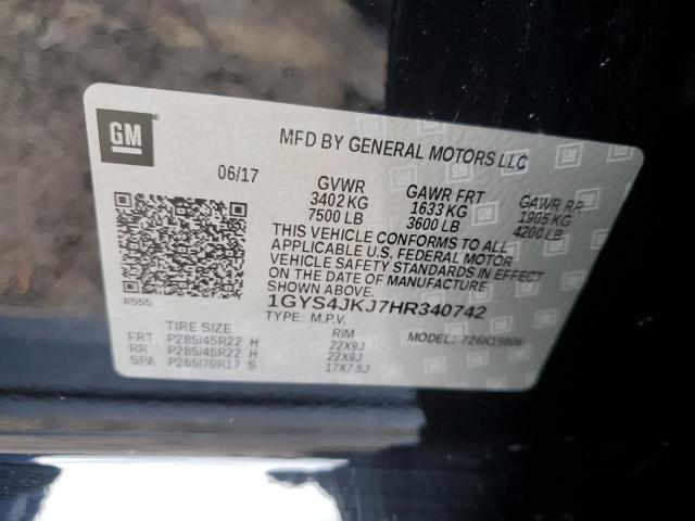 VIN 1GYS4JKJ7HR340742 2017 CADILLAC ESCALADE no.13