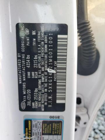 2021 KIA K5 LXS - 5XXG14J21MG011001