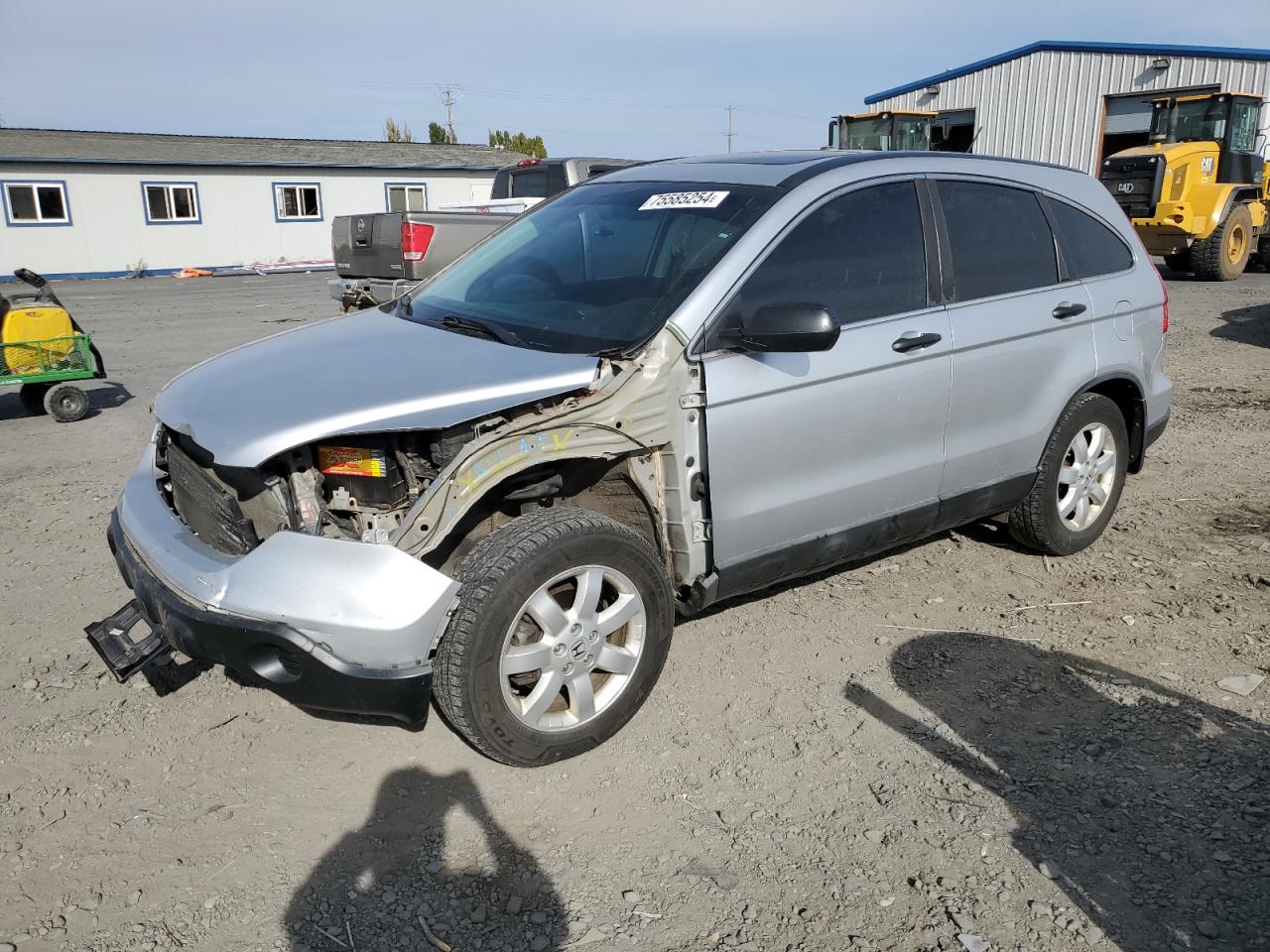 HONDA CR-V EX 2009 silver  gas 5J6RE48599L042012 photo #1