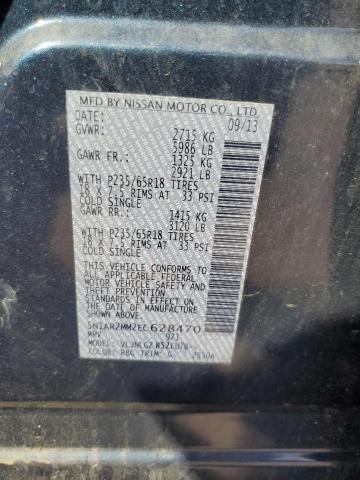 VIN 5N1AR2MM2EC628470 2014 Nissan Pathfinder, S no.13