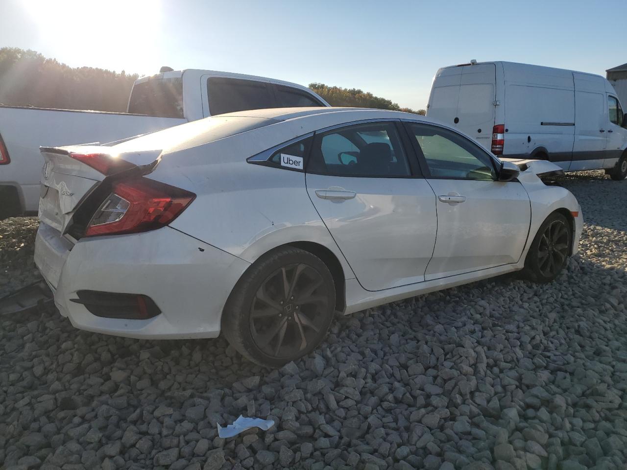 Lot #2972403449 2020 HONDA CIVIC SPOR