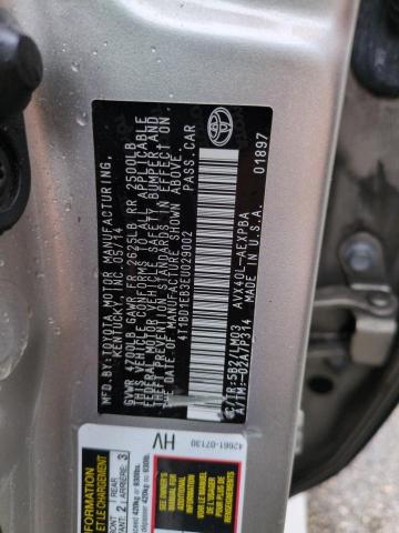 VIN 4T1BD1EB3EU029002 2014 Toyota Avalon, Hybrid no.12