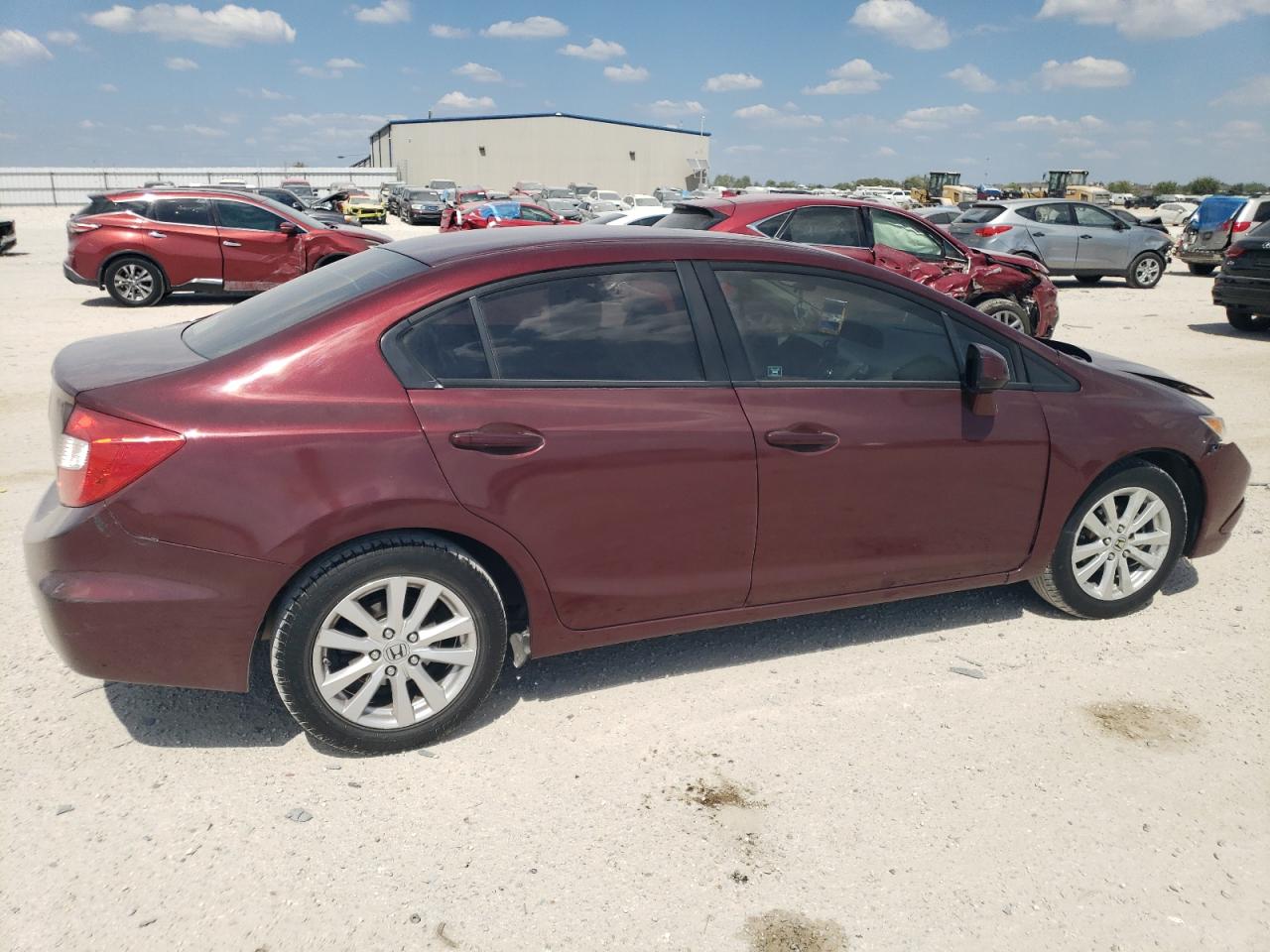 Lot #3030685107 2012 HONDA CIVIC EXL