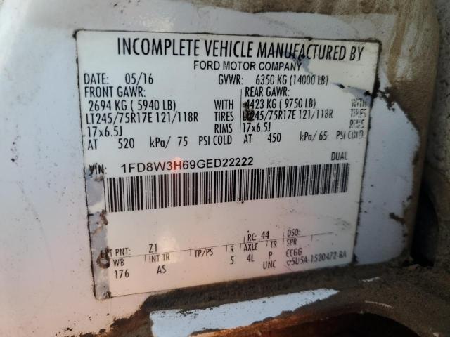 VIN 1FD8W3H69GED22222 2016 FORD F350 no.12