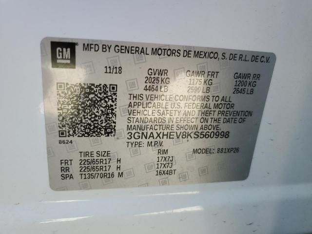 2019 CHEVROLET EQUINOX LS - 3GNAXHEV8KS560998