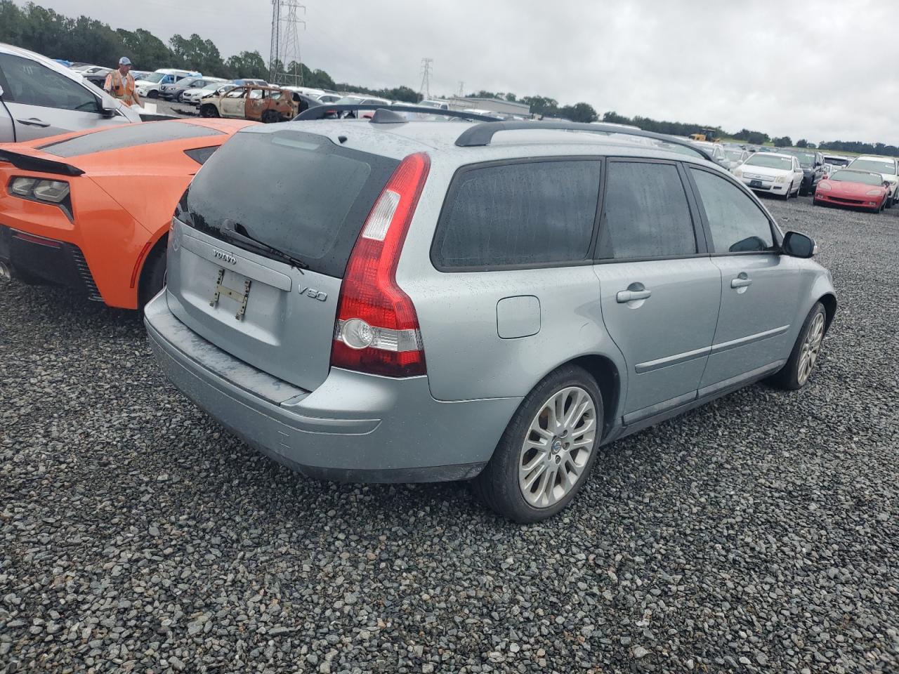 VOLVO V50 2.4I 2007 silver  gas YV1MW382672289367 photo #4