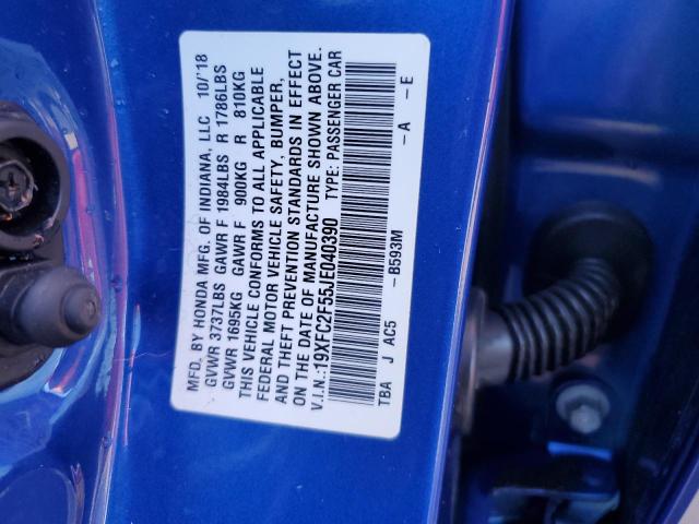 2018 HONDA CIVIC LX - 19XFC2F55JE040390