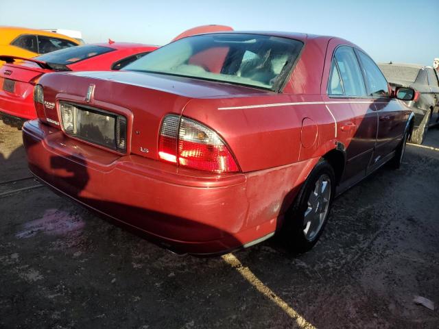 LINCOLN LS 2004 red  gas 1LNHM86S84Y653306 photo #4