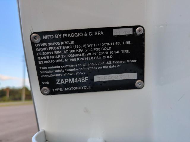 2008 VESPA LX 150 ZAPM448F385600353