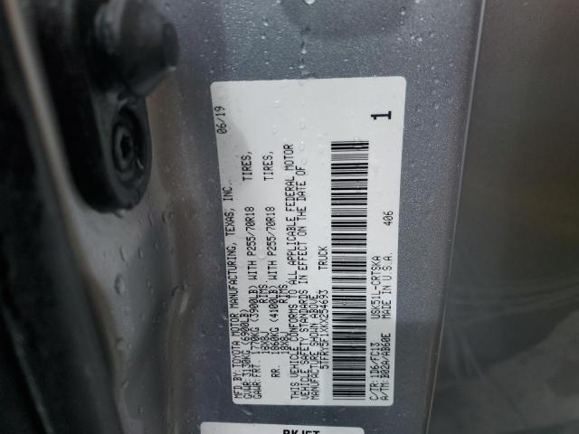 VIN 5TFRY5F1XKX254693 2019 Toyota Tundra, Double Ca... no.13