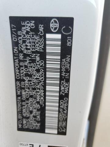 2017 TOYOTA PRIUS PRIM - JTDKARFP7H3039130