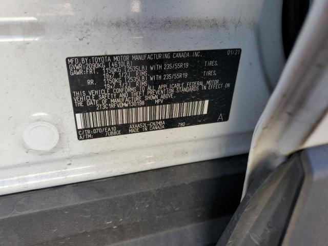 VIN 2T3C1RFV0MW130198 2021 Toyota RAV4, Xle Premium no.12