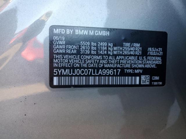 2020 BMW X4 M COMPE 5YMUJ0C07LLA99617