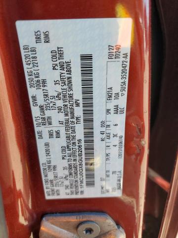 2016 FORD ESCAPE SE - 1FMCU0GX8GUB20616