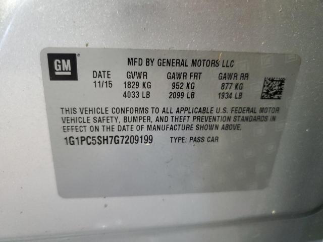 2016 CHEVROLET CRUZE LIMI - 1G1PC5SH7G7209199